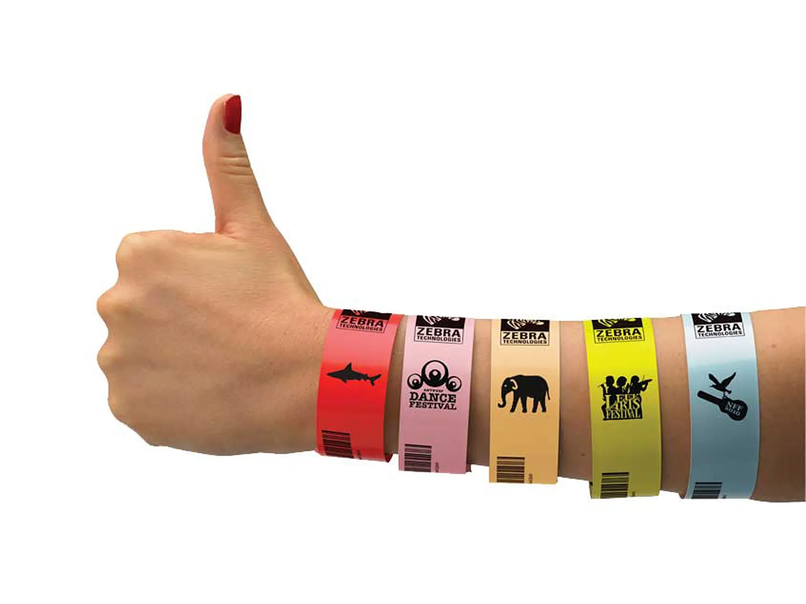 Zebra wristbands